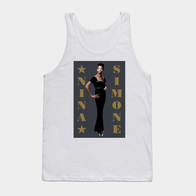 Nina Simone Tank Top by PLAYDIGITAL2020